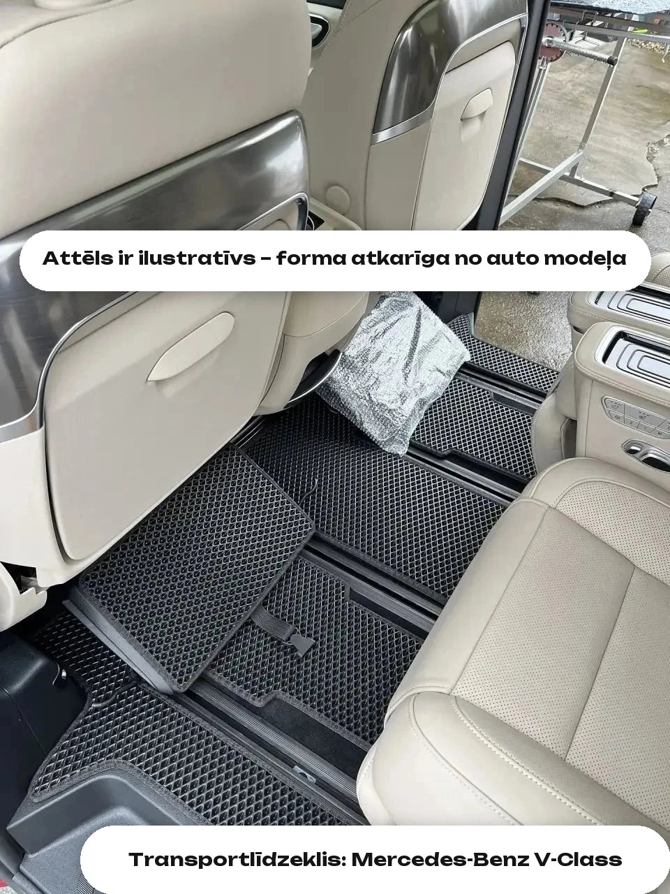 Attēls ir ilustratīvs – forma atkarīga no auto modeļa — Transportlīdzeklis: Mercedes-Benz V-Class
