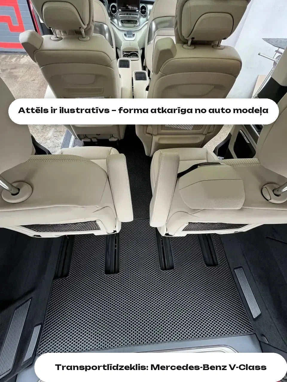 Attēls ir ilustratīvs – forma atkarīga no auto modeļa — Transportlīdzeklis: Mercedes-Benz V-Class