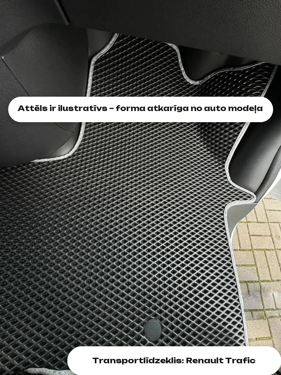 Attēls ir ilustratīvs – forma atkarīga no auto modeļa — Transportlīdzeklis: Renault Trafic