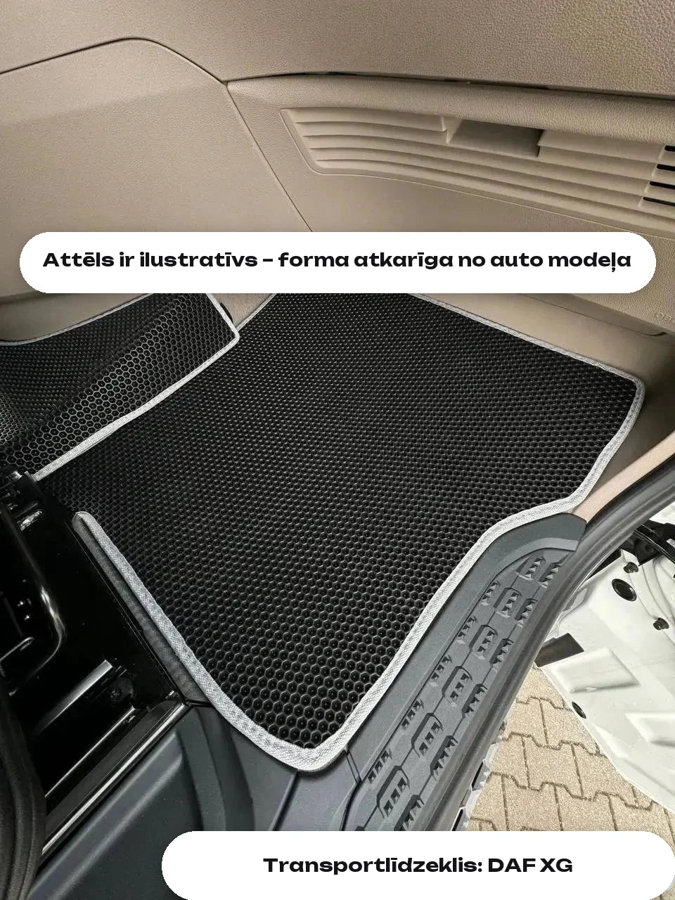 Attēls ir ilustratīvs – forma atkarīga no auto modeļa — Transportlīdzeklis: DAF XG