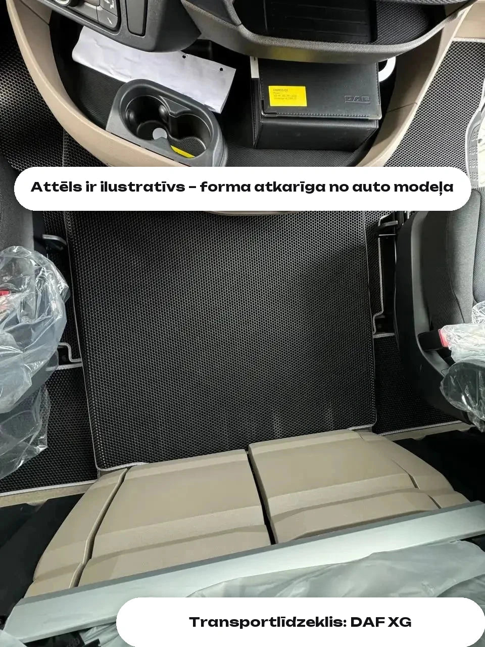 Attēls ir ilustratīvs – forma atkarīga no auto modeļa — Transportlīdzeklis: DAF XG