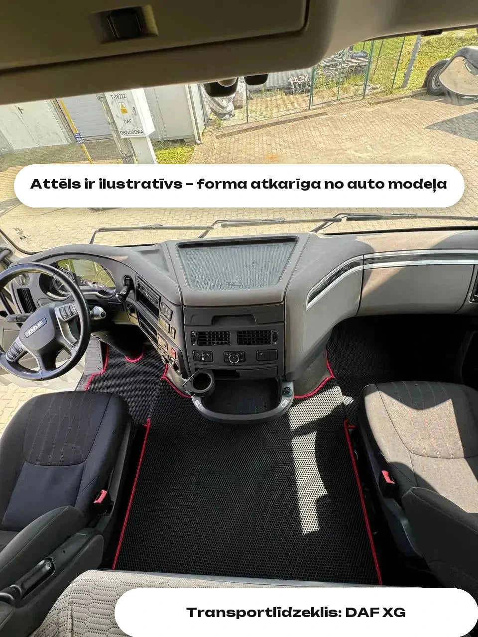 Attēls ir ilustratīvs – forma atkarīga no auto modeļa — Transportlīdzeklis: DAF XG