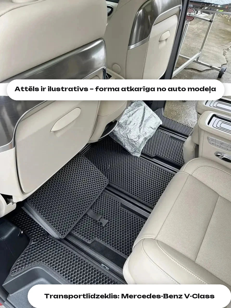Attēls ir ilustratīvs – forma atkarīga no auto modeļa — Transportlīdzeklis: Mercedes-Benz V-Class